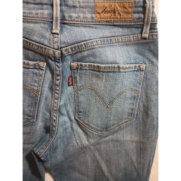 Levi's Women's Denim Jeans 28x30 Bold Curve Skinny Low Rise 2/26 Blue - Picture 7 of 16